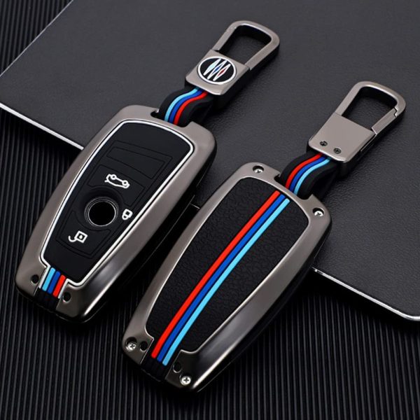 Happyit Zinc Alloy Car Key Cover Cases fit for Bmw 1 3 5 Series F10 F20 F30 G20 F31 F34 G30 F11 X3 F25 X4 I3 M3 M4 360?? Water Proof Protect with Fluorescence (3 Buttons, Matt color) - Image 8