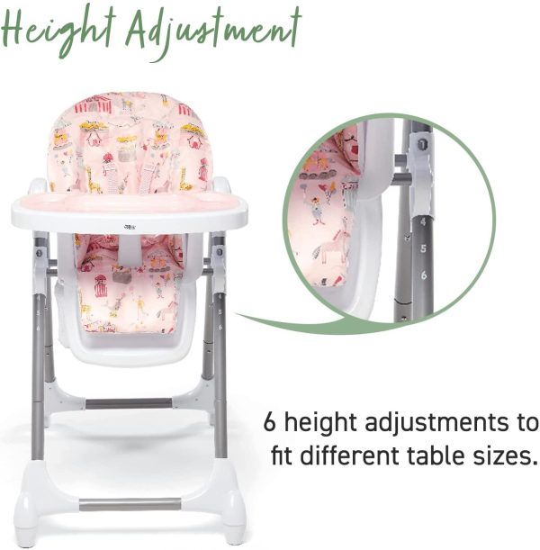 Mamas & Papas Snax Highchair - Alphabet Floral, Pink - Image 4