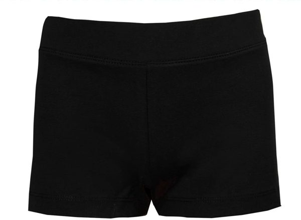 Brody & Co. Childrens Cycle Shorts Girls Dance Exercise Cycling Pants Micro Ballet Stretch Running Irish Dancing Shorts Hot Pants Black - Image 3