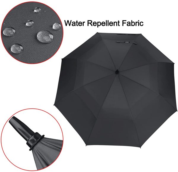 G4Free 54/62/68 Inch Automatic Open Golf Umbrella Extra Large Oversize Double Canopy Vented Windproof Waterproof Stick Umbrellas - Image 8