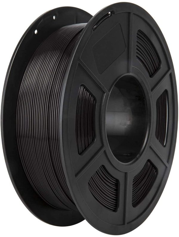 PLA Filament,  Filament PLA 1.75 mm, 3D Printing Materials for 3D Printer, 1 kg 1 Spool,Jet Black