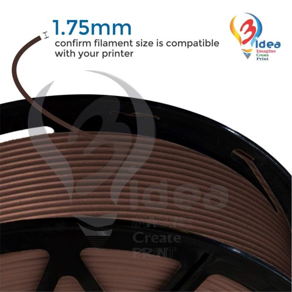 ICE Filaments ICEFIL1PLA104 PLA filament, 1.75mm, 0.75 kg, Barbaric Brown - Image 3