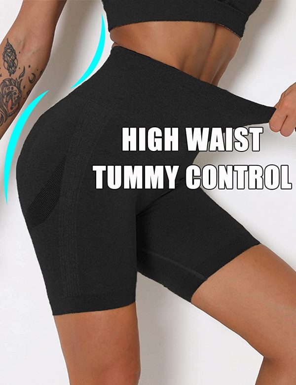 CROSS1946 Women's Seamless Scrunch Butt Shorts Booty Butt Lifting Yoga Shorts Sexy Workout Leggings - Image 6