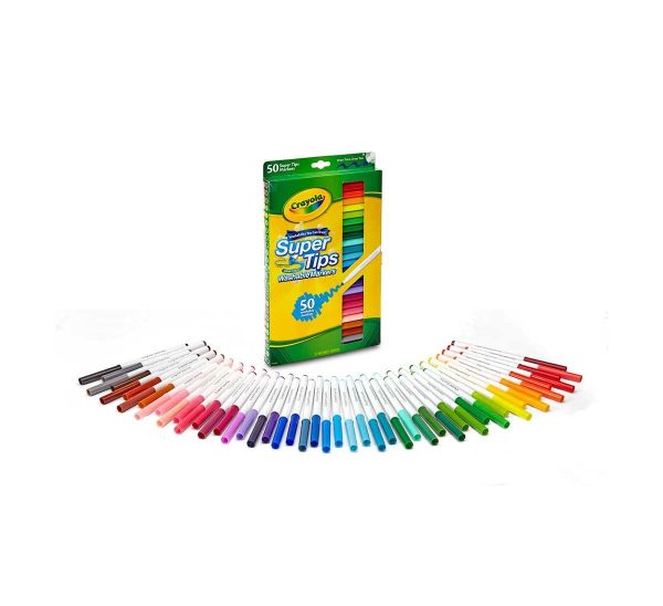 CRAYOLA 58-5050 Super Tips Washable Marker, Pack of 50