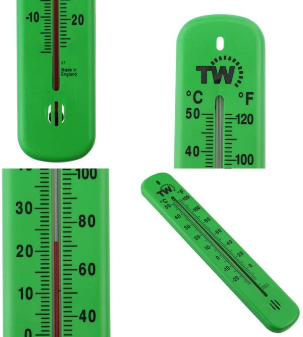 Greenhouse Thermometer can also be used Indoors as a Wall Thermometer in the Home, Garage or as an Outdoor Thermometer in the Garden Easy to Hang and Read