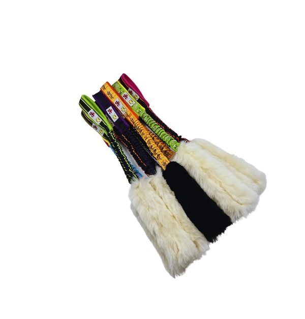 Paws Made? Bungee Sheep Skin Fur Dog Tug Toy great for motivation and reward based training - Image 6