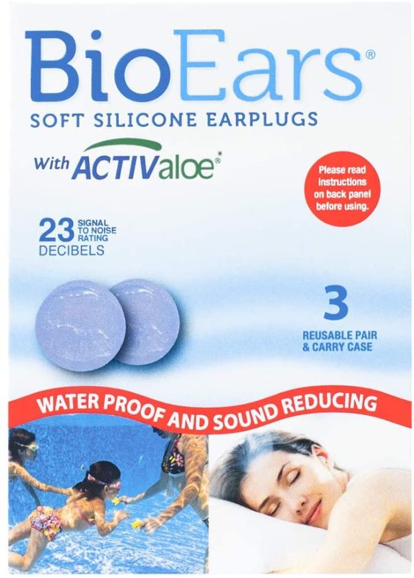 BioEars Soft Silicone Earplugs with ACTIValoe. Premium silicone. Protection from Water and Noise (3 Pairs) - Image 3