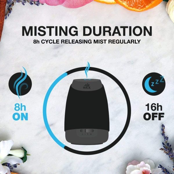 Essential Mist Refills, Essential Oil Diffuser Air Freshener Refills for Aromatherapy, Balancing Peony & Jasmine, Multipack of 3 x 45 days, Lasts Total Upto 135 days - Image 3