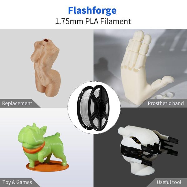 Flashforge? PLA 3D Printing Filament 1.75mm 0.5KG/Roll for Dreamer and Finder Series (Black) - Image 3