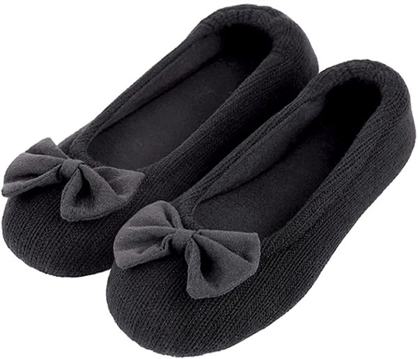 EverFoams Womens Terry Cloth Ballerina Slippers - Image 7