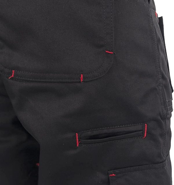 Lee Cooper Workwear Mens Multi Pocket Easy Care Heavy Duty Knee Pad Pockets Safety Work Cargo Trousers Pants - Image 2