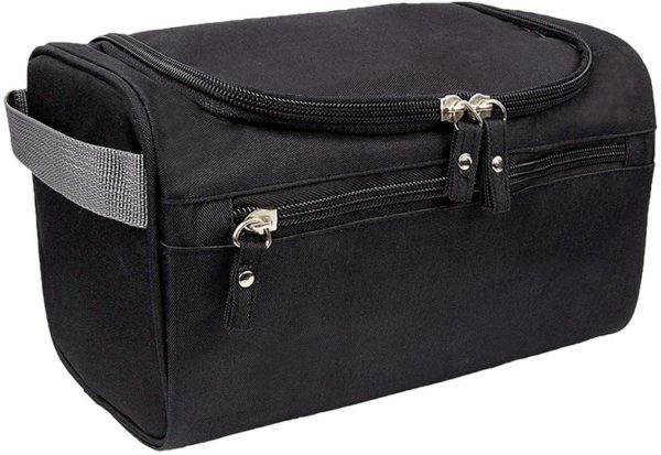 Durable Travel Wash Bag Discoball Scratch-Resistant, Waterproof, Hang Toiletries Organizer for Men Boy (Style3 Black) - Image 2