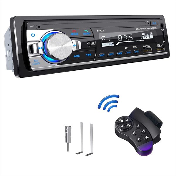 RDS Car Radio Bluetooth Hands-free, CENXINY 4 x 65W Car Stereo Bluetooth 5.0 LCD with Clock, Support USB/AUX in FM/ MP3 / WMA/WAV/MPE/RDS Car Stereo with Usb and Bluetooth - Image 2