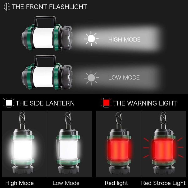 Rechargeable Torch LED Camping Lantern 4000mAh Multiple 6 Modes Emergency Lantern Camping Lamp Spotlight Searchlight Flashlight Outdoor Indoor - Image 5