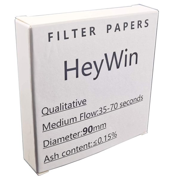 HeyWin 90mm Qualitative Filter Paper,Pack of 100,Laboratory Filter Paper Used for Filter Paper Science Experiment,also for Oil Industry Test - Image 7