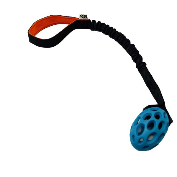 Paws Made? Dog Training Toy Cage Mini Rugby Bungee Handle Tug - Image 3