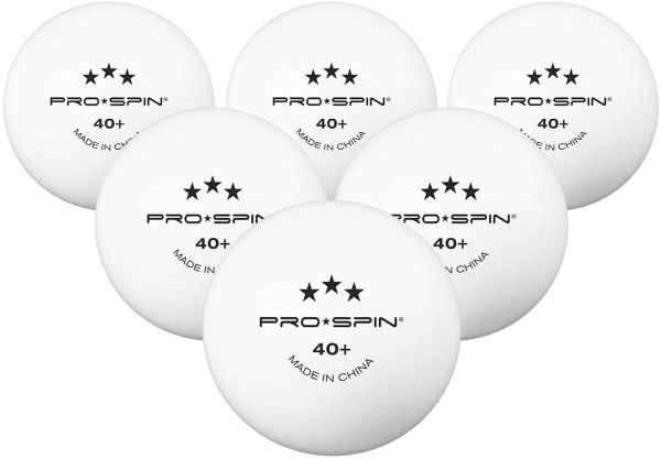 PRO-SPIN Ping Pong Balls - White 3-Star 40+ Table Tennis Balls (Packs of 12, 24) | High-Performance ABS Training Balls | Ultimate Durability for Indoor & Outdoor Table Tennis - Image 2