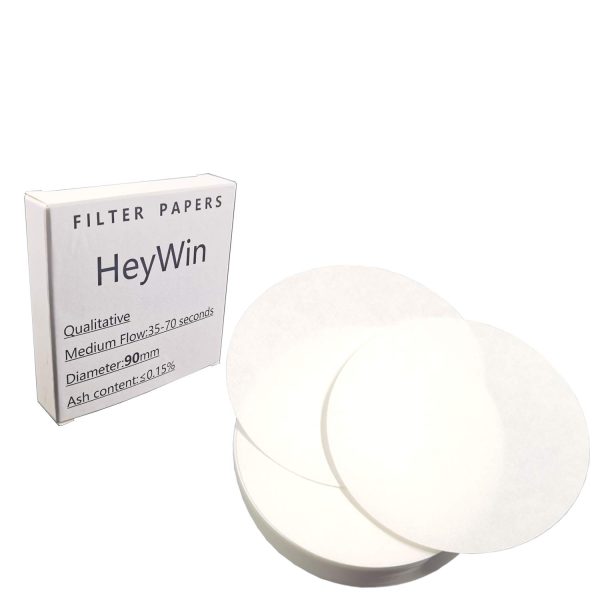 HeyWin 90mm Qualitative Filter Paper,Pack of 100,Laboratory Filter Paper Used for Filter Paper Science Experiment,also for Oil Industry Test - Image 5