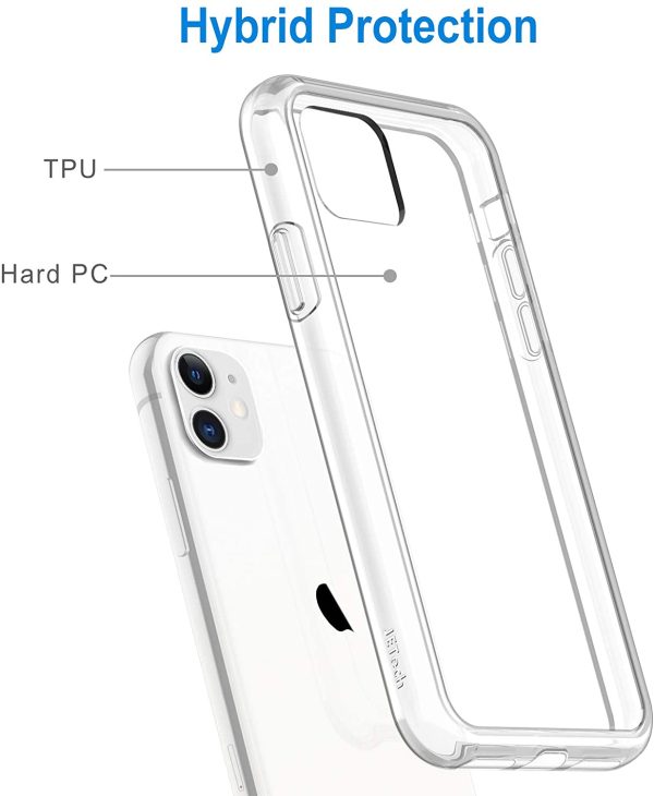 JETech Case for iPhone 11 (2019), 6.1-Inch, Shockproof Transparent Bumper Cover, Anti-Scratch Clear Back, HD Clear - Image 6