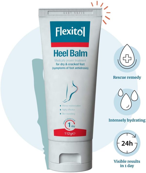 Flexitol Rescue Heel Balm 56g, Clinically Proven Treatment For Dry Cracked Feet, Treats and Repairs Dry Cracked Skin, Provides Intense Moisturisation And Hydration