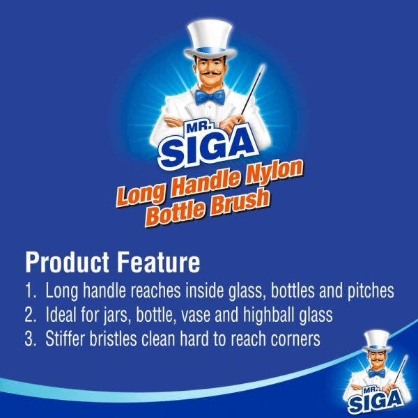 MR.SIGA Long Handle Bottle Brush - Image 5