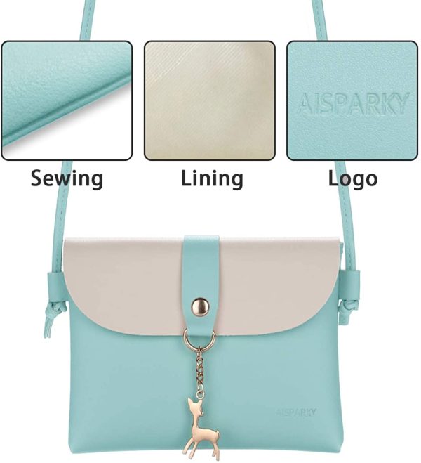 Small Cross Body Bag for Girls PU Leather Shoulder Handbag Cross Body Purse for Teens Girls - Image 3