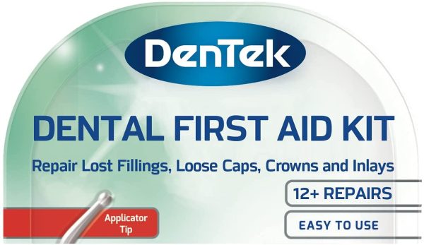 Home Dental First Aid Kit for repairing lost fillings or securing loose caps, crowns or inlays