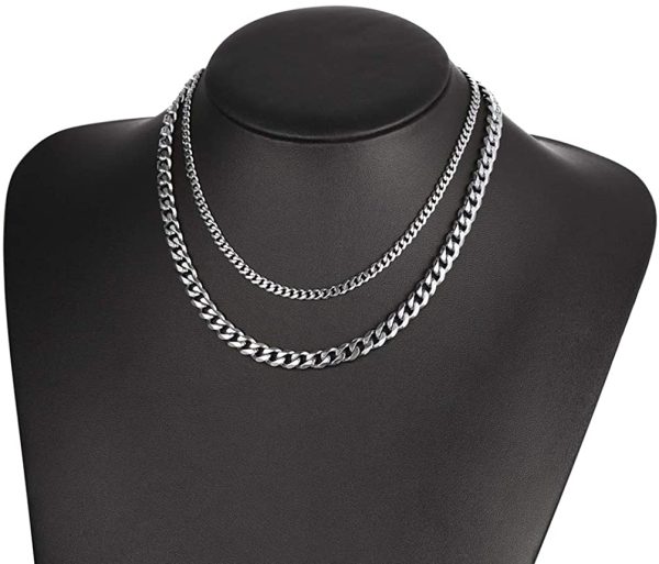 PROSTEEL Men Sturdy Cuban Chain Necklace, 3/6/9/12mm, 14" 18" 20" 22" 24" 26" 28" 30" Length, Gold Plated/316L Stainless Steel/Black (Send Box) - Image 3