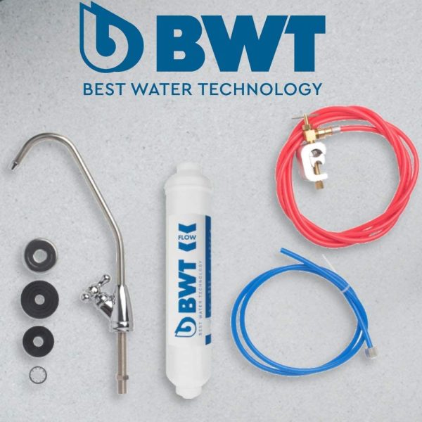 DWFKIT Inline Drinking Water Filter Kit, Chrome Finish Tap - Image 3