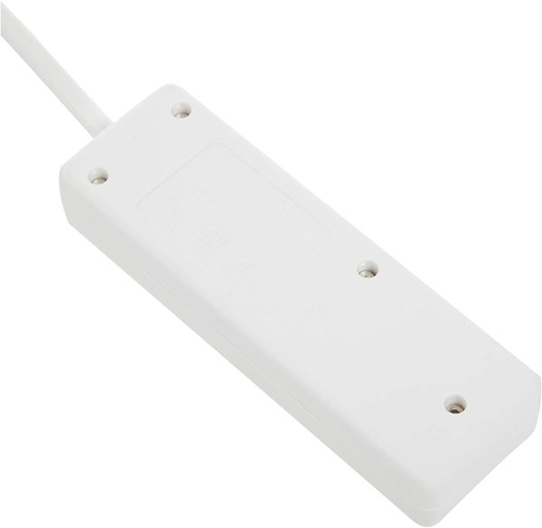 Pro Elec 15298pl 2 m 2 Gang Slimline Version Extension Lead - White - Image 3