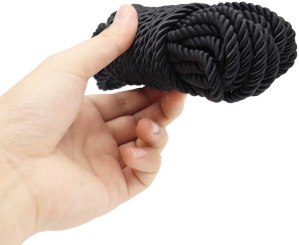 KuTi Kai All Purpose Rope 8 mm 10M - 32 Feet Length Strong Multifunctional Soft 100% Nylon Rope Natural Twisted Durable Long Ropes - Image 3