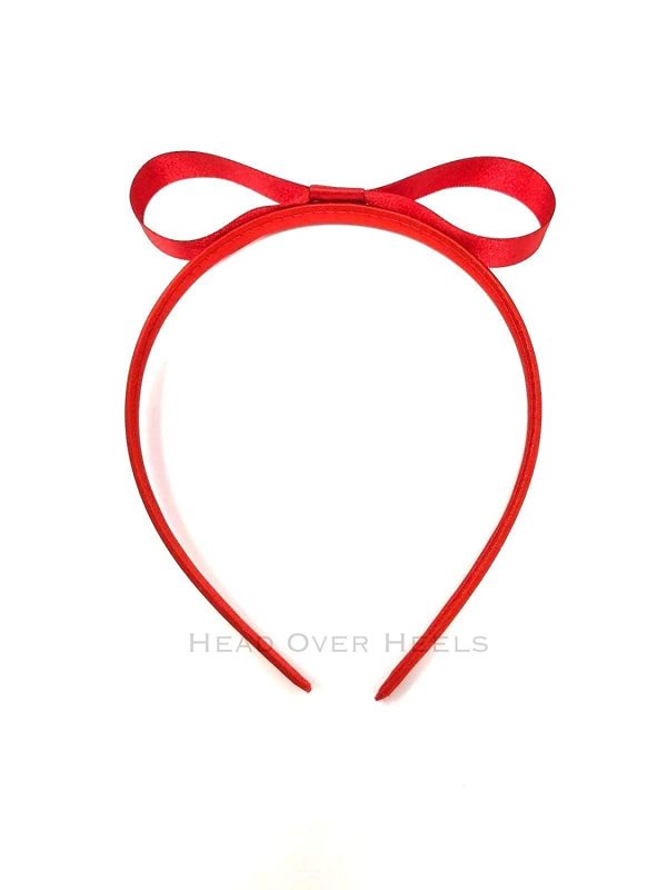 Matilda Style Headband Red Bow Hairband Alice Band 1st Class Same Day Dispatch before 2.30pm