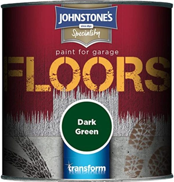 Johnstone's 307939 Garage Floor Paint Dark Green, 250 ml