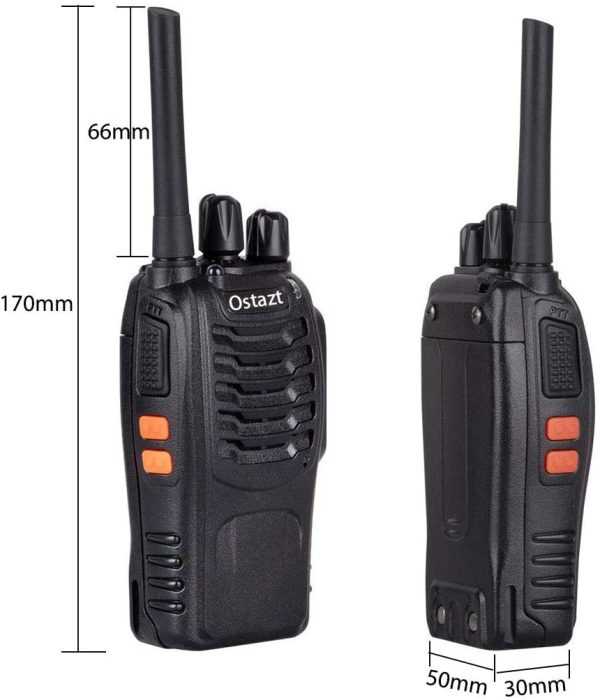 Long Range Walkie Talkie 88E (Updated Version), 2 Way Radio with Rechargeable Li-ion Battery and Earpieces (10 pack) - Image 9