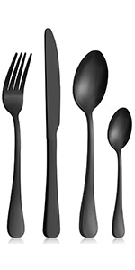 black cutlery