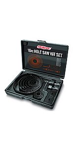 16 Piece Hole Saw Kit Set