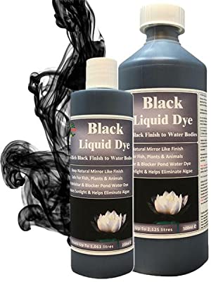 black dye for water features color pond food grade