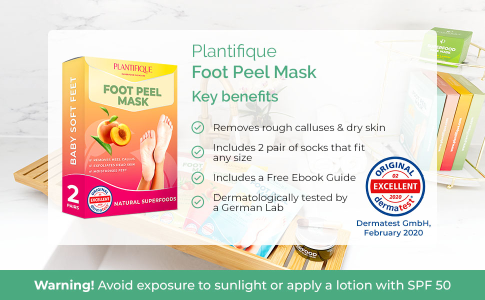 tested foot peel mask 