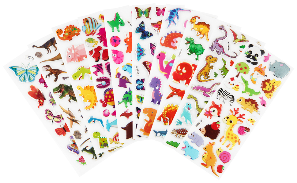 52 Sheets 3D Stickers