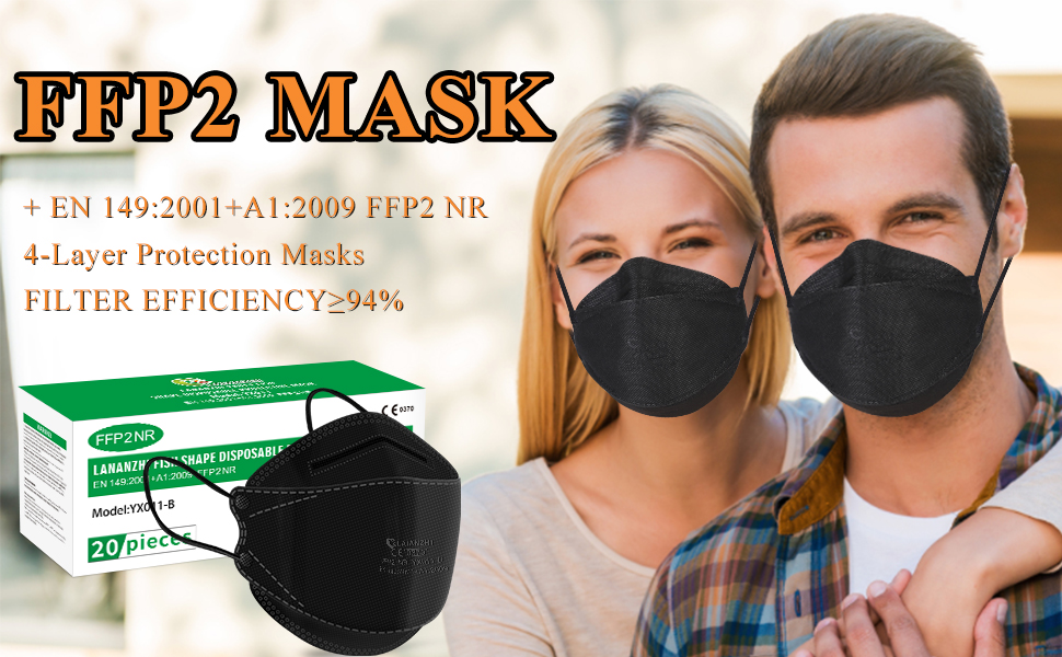 20 PACK FFP2 FACE MASKS