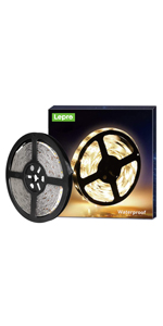 12V 5M Waterproof LED Strip, Warm White