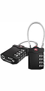 combination padlock travel suitcase padlock 4 Digit TSA Approved luggage locker lock backpack