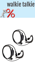 Two way radio earpiece clear talkie G type