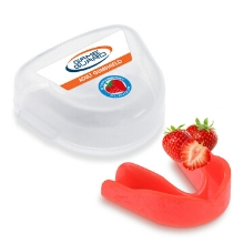 Game Guard Strawberry Flavoured Gumshield ideal for all contact sports.