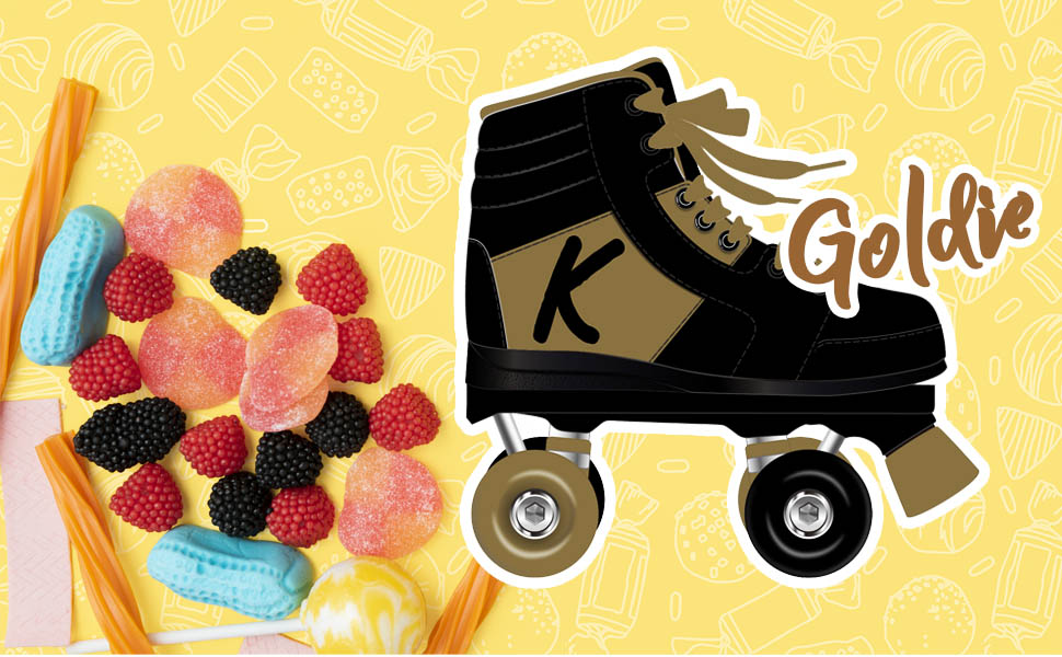 Kingdom GB Candy Goldie Roller skates