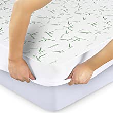 Bamboo Mattress Protector waterproof refreshing cooling single double king super