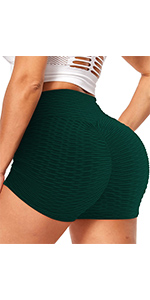 Scrunch Butt Shorts for Women High Waisted Yoga Shorts Ruched Butt Lifting Booty Shorts