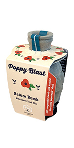 Lou's Nature Store - Poppy Blast - Seed Grenade - Seed Bomb - Wildflower Seed Mix