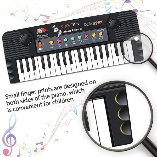 m zimoon Piano for Kids, Piano Keyboard Multifunction 37 Keys Electronic Keyboard with Microphone Musical Educational Toys for Boys Girls Beginners Age 3-8 Year Old - Image 7