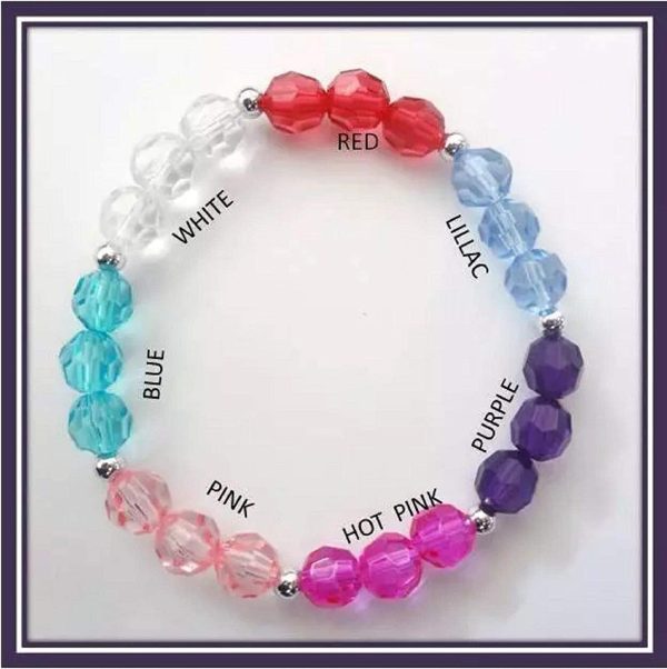 GIRLS CUSTOM NAME PERSONALISED bracelet crystal gems jewellery girls sister women friendship baby's custom made any colour pearl or charm of choice any size.